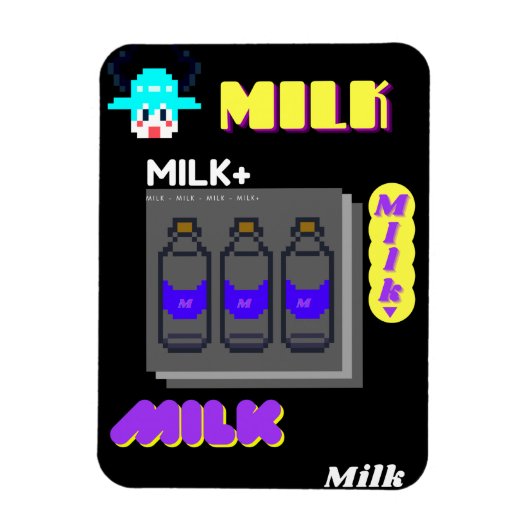Milk party マグネット (縦)