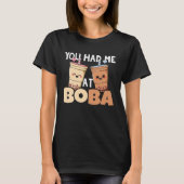 Milk Tea Boba  Bubble Tea Maker Tシャツ (正面)