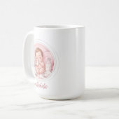 Milkaholic Baby Print | Cute Nursery Funny Art コーヒーマグカップ (正面左)