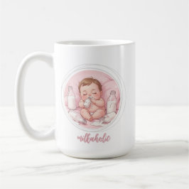 Milkaholic Baby Print | Cute Nursery Funny Art コーヒーマグカップ