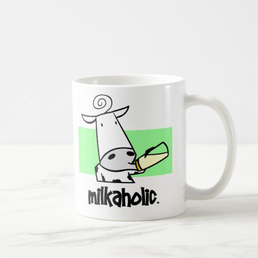 Milkaholicsの匿名のミルクのマグ コーヒーマグカップ (右)