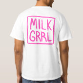 MILKGRRLのロゴのTシャツ Tシャツ (裏面)
