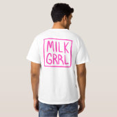 MILKGRRLのロゴのTシャツ Tシャツ (裏面フル)