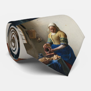 MilkmaidヨハネスVermeer ネクタイ