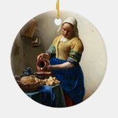 Milkmaid、1月Vermeer セラミックオーナメント (裏面)