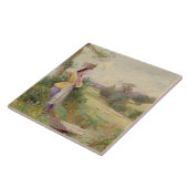 Milkmaid 1860年 タイル (側面)