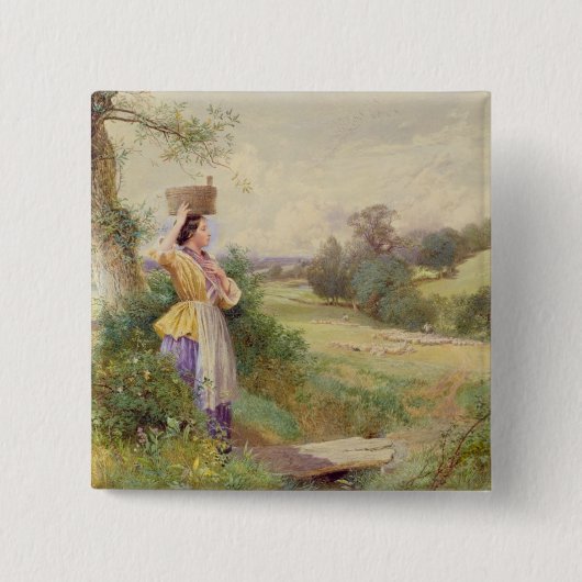 Milkmaid 1860年 缶バッジ (正面)