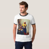 Milkmaid [1]。 ヨハネスVermeer著 Tシャツ (正面フル)