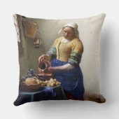 Milkmaid、c.1658-60 (キャンバスの油) クッション (裏面)