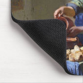 Milkmaid、c.1658-60 (キャンバスの油) マウスパッド (コーナー)