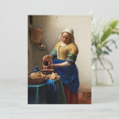 Milkmaid Kitchen Maid by Johannes Vermeer カード (スタンド正面)