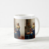 Milkmaid Kitchen Maid by Johannes Vermeer コーヒーマグカップ (正面右)