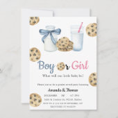 Milks & Cookieジェンダーの表示 招待状 (正面)