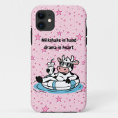 Milkshake in Hand, Drama in Heart | Cool Cow iPhon Case-Mate iPhoneケース (裏面)