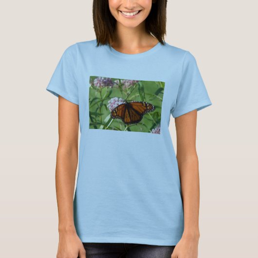 Milkweedの花およびMonach Tシャツ (正面)
