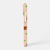 Milkweed and Monarch Butterfies Phone Case iPhoneケース (左側面)