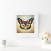 Milkweed Butterfly 080824IREF205 - Watercolor スクエア壁時計 (ホーム)