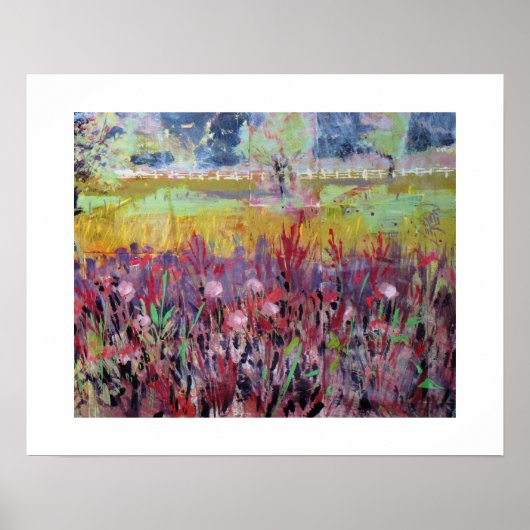 Milkweed Meadow Painting / Artist Larry Lerew ポスター (正面)