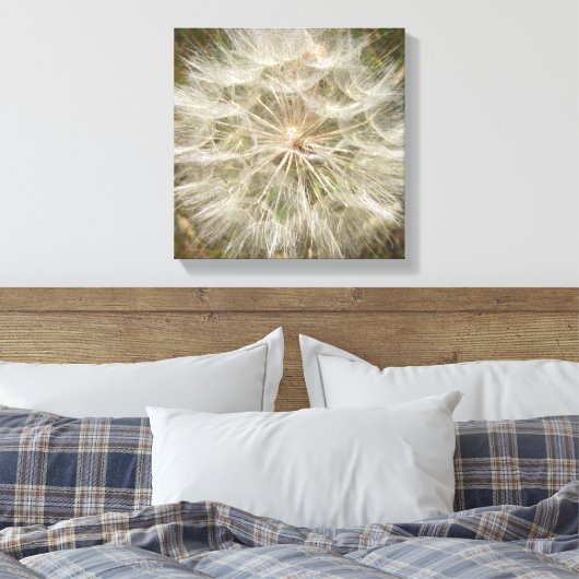 Milkweed Seed Podマクロ キャンバスプリント (インサイチュ (寝室))