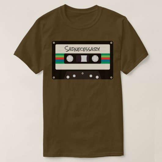 Milky Chance Sadnecessary cassette design  Tシャツ (デザイン正面)