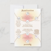 Milky Soft Pink Ombre Press On Nail Display Card サンキューカード (裏面)