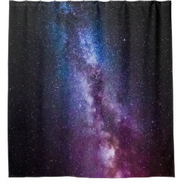 Milky way bright colors シャワーカーテン
