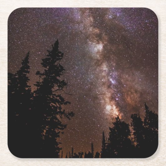 Milky Way | Cedar Breaks National Monument Utah スクエアペーパーコースター (正面)