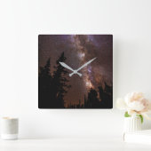 Milky Way | Cedar Breaks National Monument Utah スクエア壁時計 (ホーム)