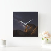 Milky Way & Cyclops Arch | Alabama Hills スクエア壁時計 (ホーム)