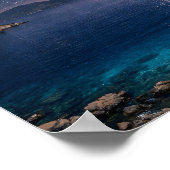Milky Way Galaxy Ocean Bay Poster - Night Sky Coas ポスター (角)