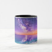 Milky Way Ocean Mug | 夢のような銀河の海景色の陶器 マグカップ (中央)