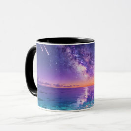 Milky Way Ocean Mug | 夢のような銀河の海景色の陶器 マグカップ