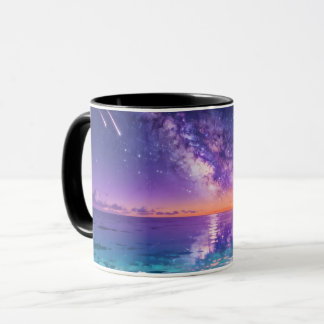 Milky Way Ocean Mug | 夢のような銀河の海景色の陶器 マグカップ