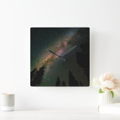 Milky Way Over Lizard Head Pass スクエア壁時計 (ホーム)