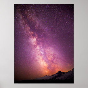 Milky Way   Over the Shoulder of Mt. Rainier ポスター