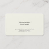 Milky Way Plain Professional Modern Minimailst 名刺 (正面)
