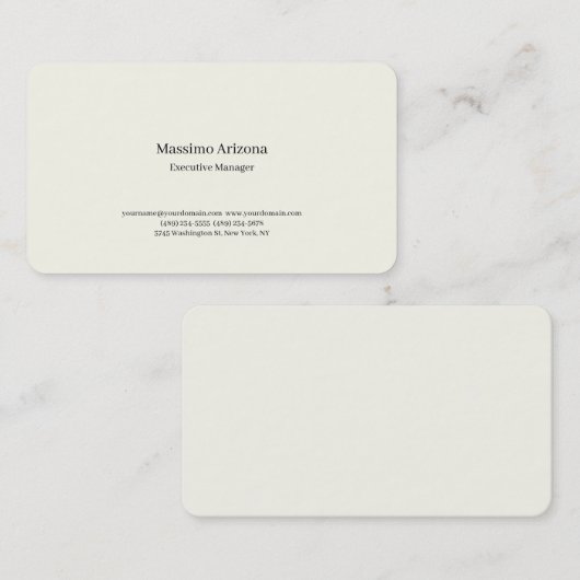 Milky Way Plain Professional Modern Minimailst 名刺 (正面/裏面)