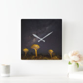 Milky Way Quiver Tree | Keetmanshoop Namibia スクエア壁時計 (ホーム)