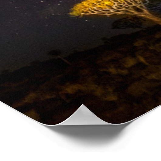 Milky Way Quiver Tree | Keetmanshoop Namibia ポスター (角)