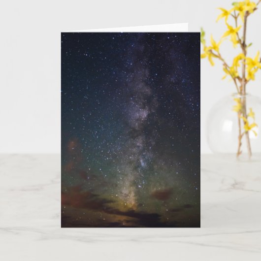 Milky Way | Stars at Night カード (黄色い花)