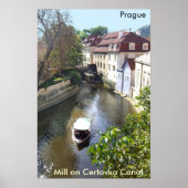 Mill on Certovka Canal, Prague.  ポスター (正面)