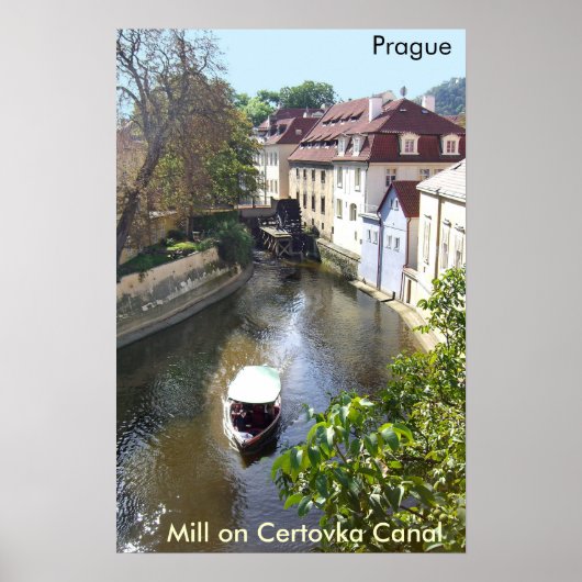 Mill on Certovka Canal, Prague. ポスター (正面)