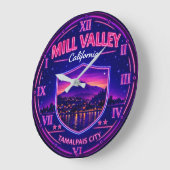 Mill Valley California ラージ壁時計 (傾斜)