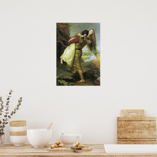 Millais – 愛の冠， 1875 ポスター (キッチン)