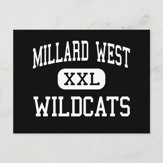 Millard West - Wildcats - High - Omaha Nebraska ポストカード (正面)