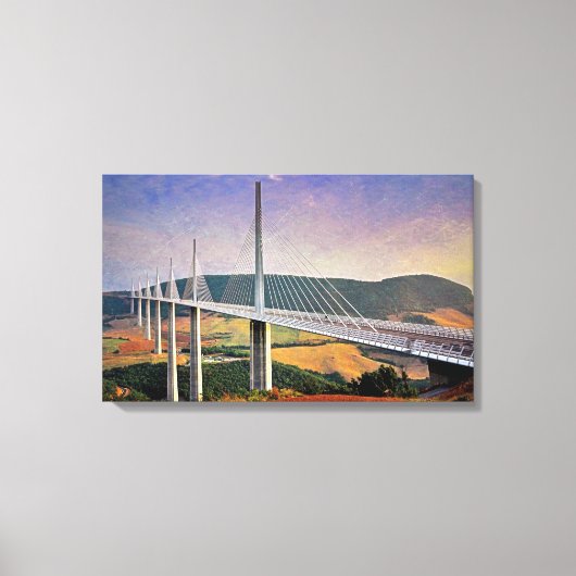 Millau Viaduct(フランス) キャンバスプリント (正面)