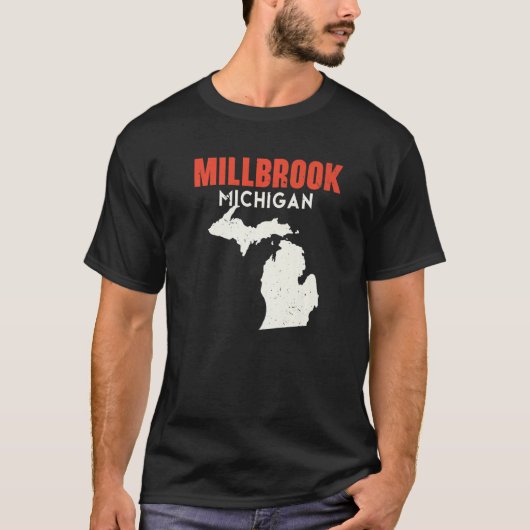 Millbrook Michigan USA State America Travel Michig Tシャツ (正面)