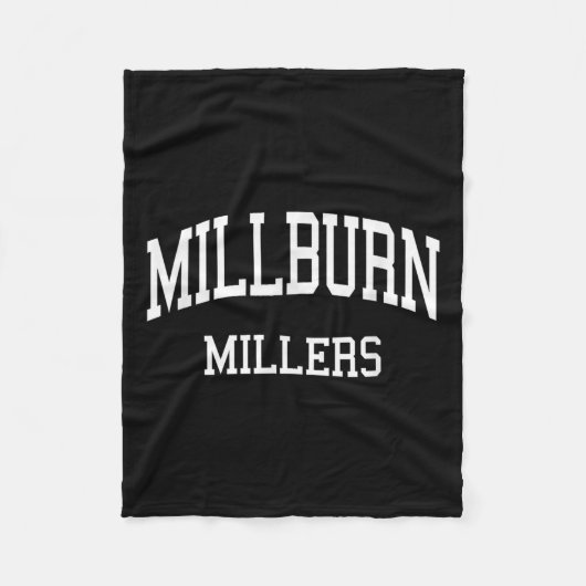 Millburn High School Hs Millburn Nj Retro Srts  フリースブランケット (正面)