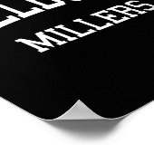 Millburn High School Hs Millburn Nj Retro Srts ポスター (角)