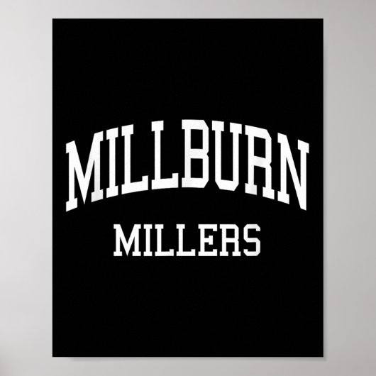 Millburn High School Hs Millburn Nj Retro Srts ポスター (正面)